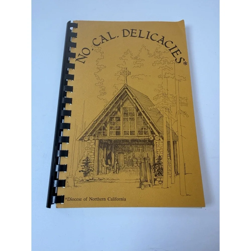 Northern California Delicacies Diocese Cookbook Tahoe‎ City Spiral Bound Vintage